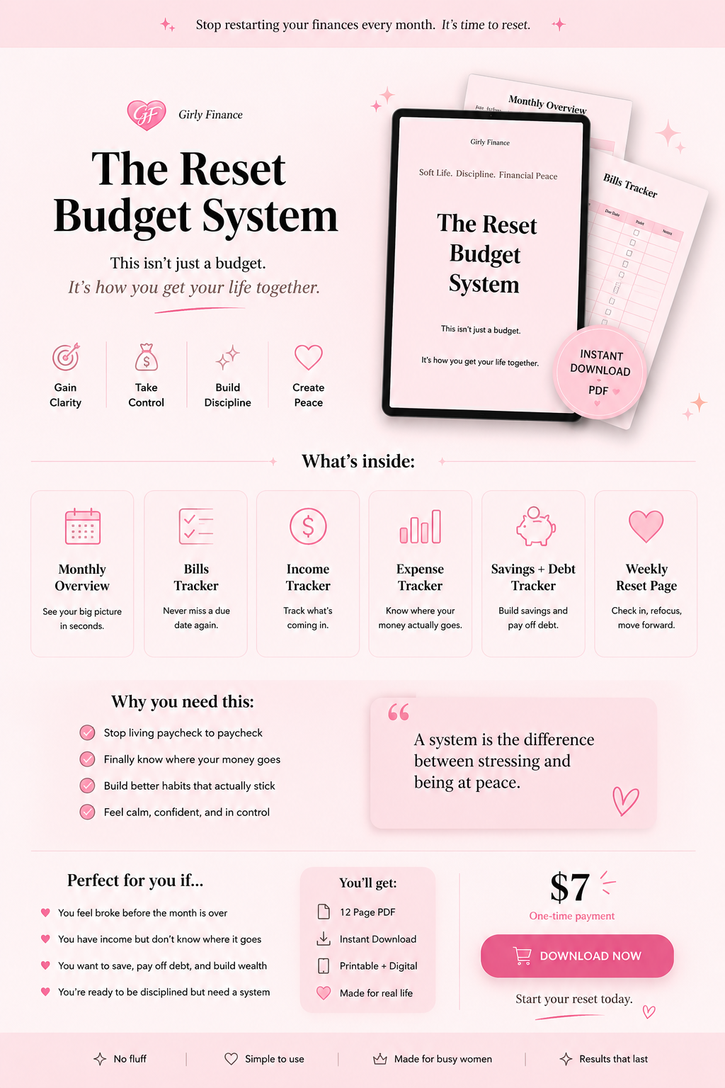The Budget Reset: 30-Day System