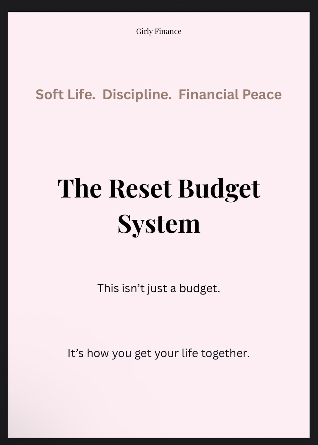 The Budget Reset: 30-Day System