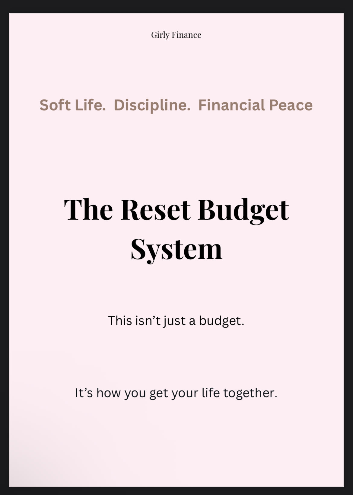 The Budget Reset: 30-Day System