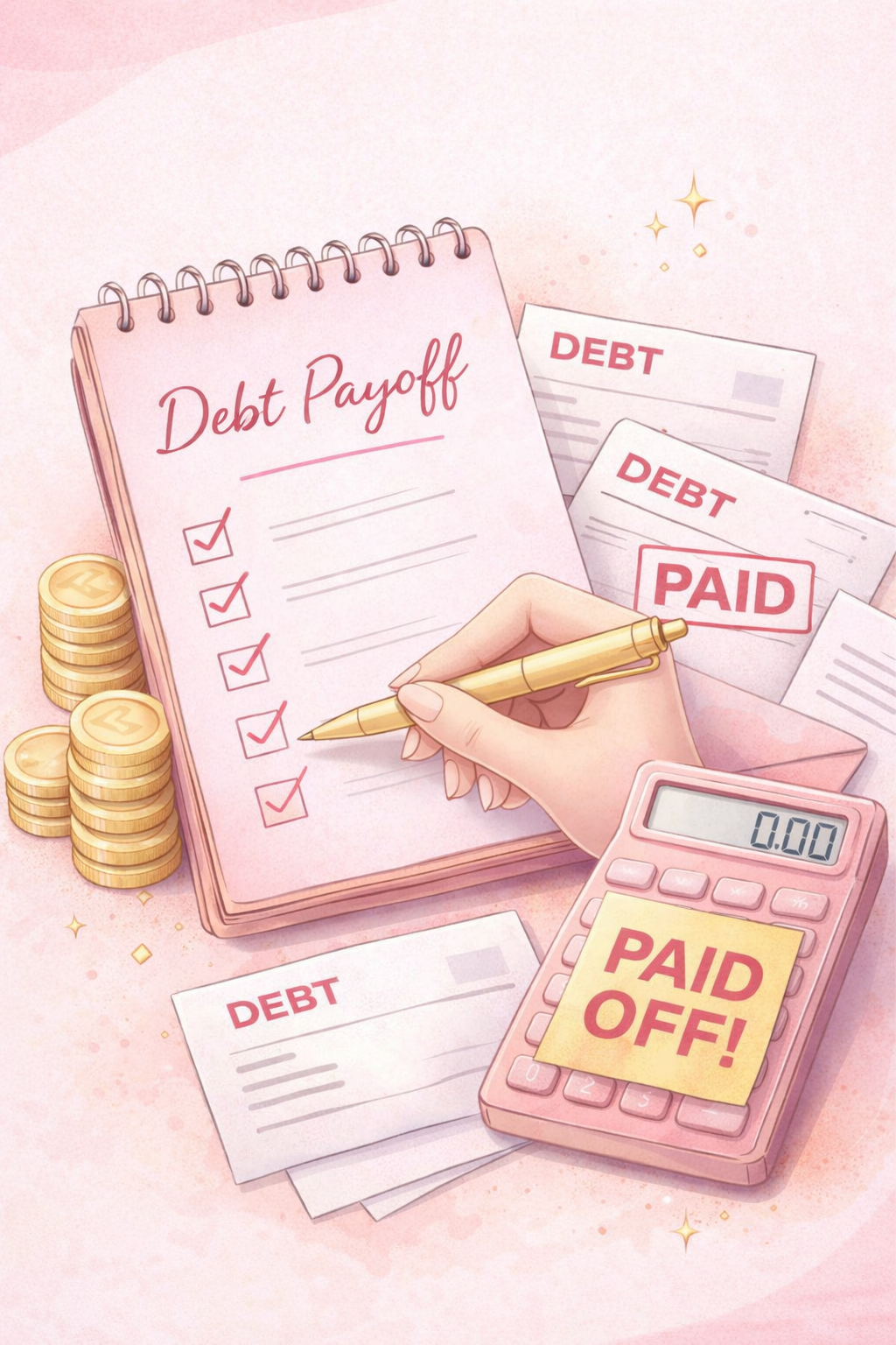 Debt Payoff Guide for Beginners | Fillable PDF Digital Download