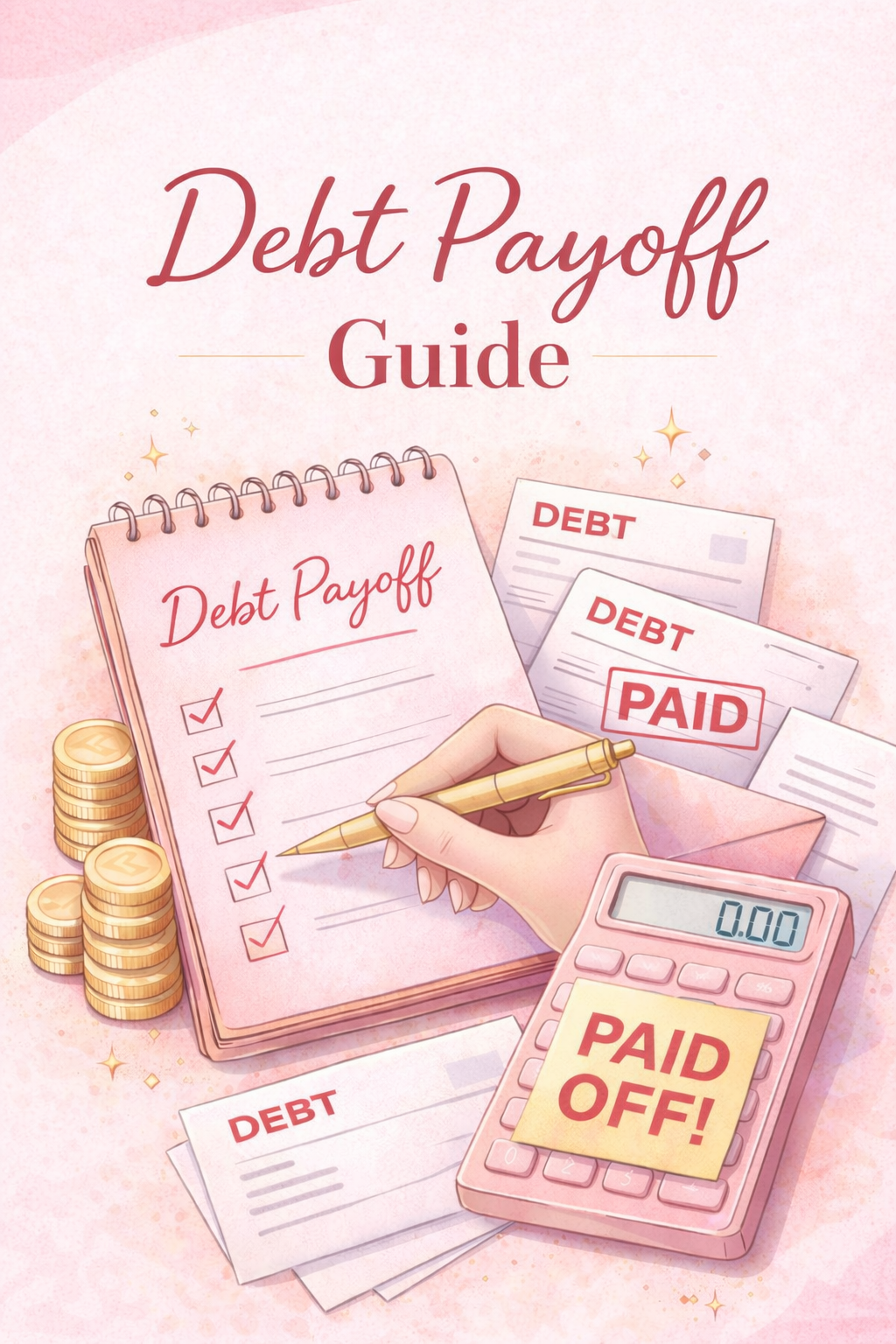 Debt Payoff Guide for Beginners | Fillable PDF Digital Download